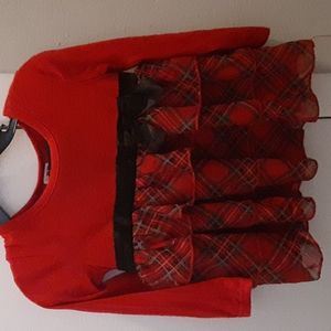 Red Christmas baby dress
